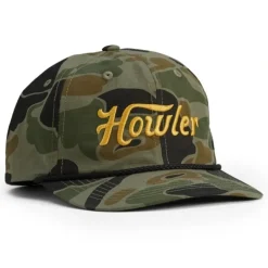 Howler Bros Unstructured Snapback Hats Howler Script Camo - Your Premium Fishing Gear Store Rods Lines Baits Accessories^ Store