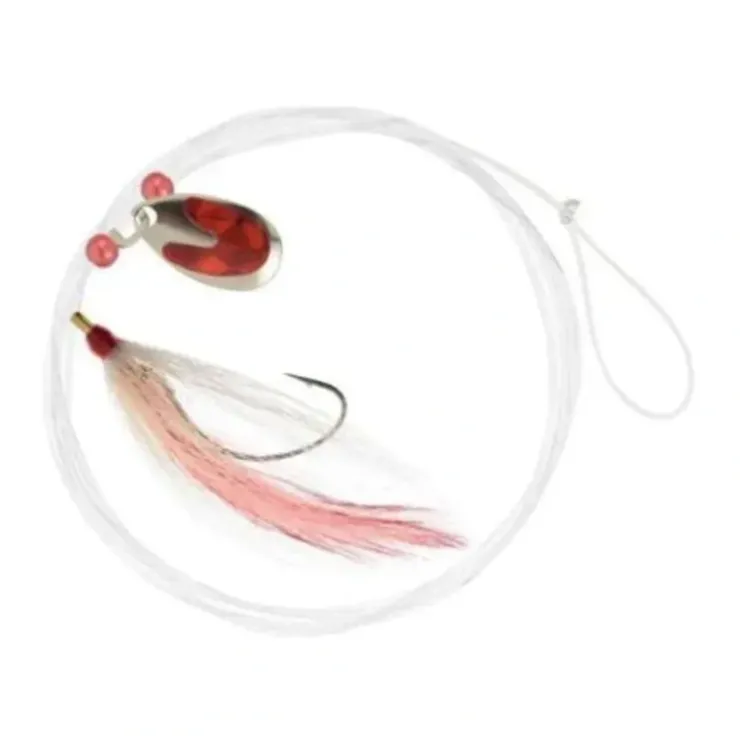 Hurricane Fluke Rig Spinner & Bucktail 1/0 White 60Lb - Your Premium Fishing Gear Store Rods Lines Baits Accessories^ Hot
