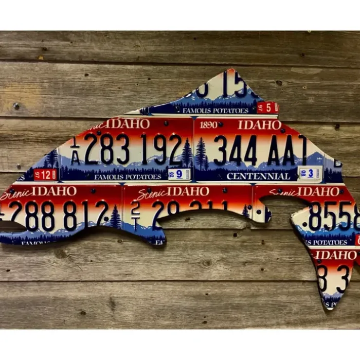 Idaho Trout License Plate Art - Your Premium Fishing Gear Store Rods Lines Baits Accessories^ Best Sale