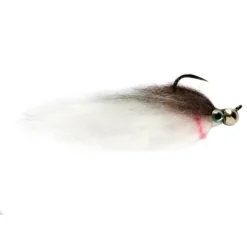 Jiggy Fat Minnow Brown & White Barbless - Your Premium Fishing Gear Store Rods Lines Baits Accessories^ New