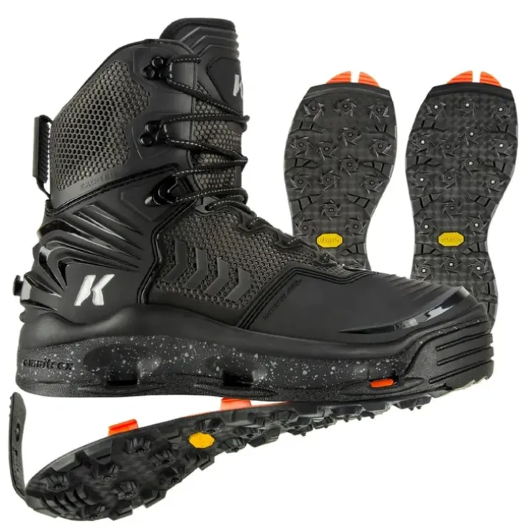 Korkers River Ops BOA Wading Boot Vibram/Studded Vibram 12 - Your Premium Fishing Gear Store Rods Lines Baits Accessories^ Hot