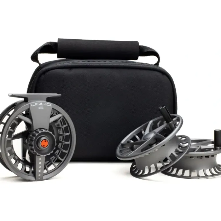 Lamson Liquid S-Series HD Fly Reel and Spools 3 Pack -5+ - Your Premium Fishing Gear Store Rods Lines Baits Accessories* Fly Fishing