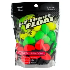 Leland 36 Slotted Bobber E-Z Trout Floats Green, Red, Yellow (87666) - Your Premium Fishing Gear Store Rods Lines Baits Accessories* Fishing Line