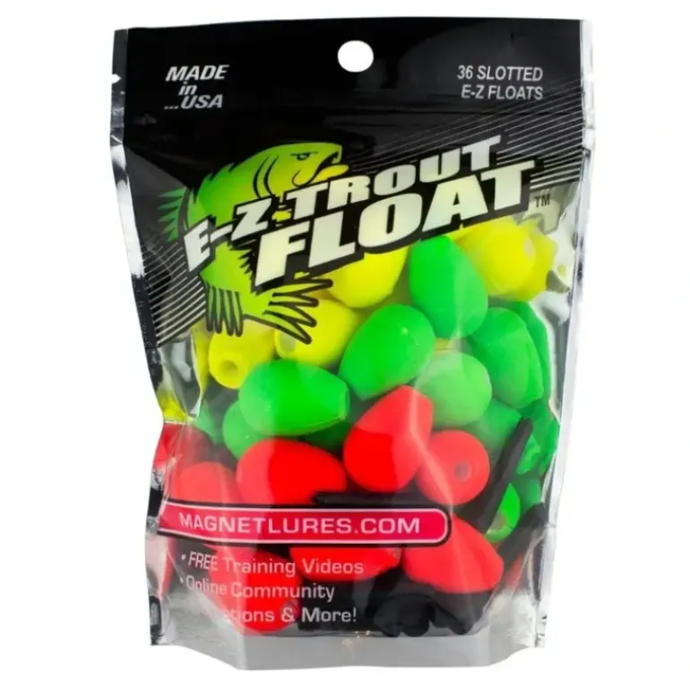 Leland 36 Slotted Bobber E-Z Trout Floats Green, Red, Yellow (87666) - Your Premium Fishing Gear Store Rods Lines Baits Accessories* Fishing Line