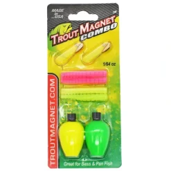 Leland Trout Magnet Combo Pack 1/64oz, 2 Hooks, 4 Grubs, 2 - Your Premium Fishing Gear Store Rods Lines Baits Accessories* Fishing Line