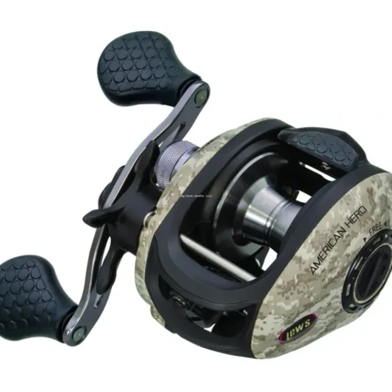Lew's AHC1SH American Hero Camo Speed Spool Low Profile Baitcast - Your Premium Fishing Gear Store Rods Lines Baits Accessories* Bait