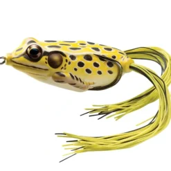 LiveTarget Frog Hollow Body Topwater Lure, Yellow/Black, 2 5/8" - Your Premium Fishing Gear Store Rods Lines Baits Accessories* Bait