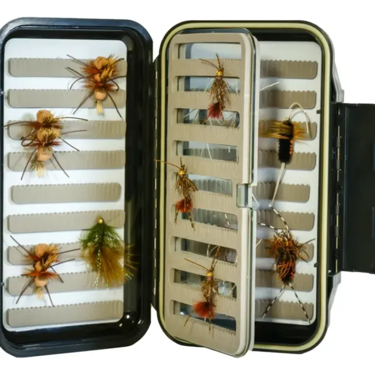 Logo Go To w/ Leaf Fly Box - Your Premium Fishing Gear Store Rods Lines Baits Accessories* Fly Fishing