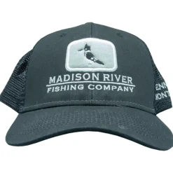 Logo Kingfisher Sideline Trucker Black/Black Soft Mesh - Your Premium Fishing Gear Store Rods Lines Baits Accessories* Fishing Line