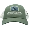Logo Kingfisher Sideline Trucker Loden/Natural Soft Mesh - Your Premium Fishing Gear Store Rods Lines Baits Accessories* Fishing Line