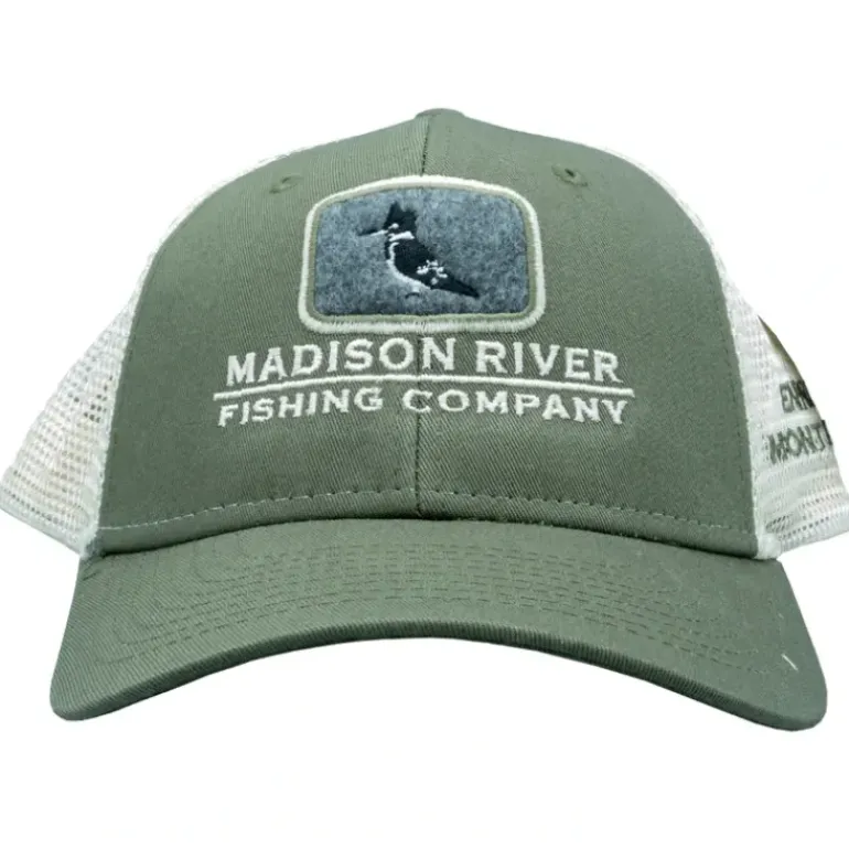 Logo Kingfisher Sideline Trucker Loden/Natural Soft Mesh - Your Premium Fishing Gear Store Rods Lines Baits Accessories* Fishing Line
