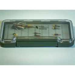 Logo Large Slim Waterproof Silicon Fly Box - Your Premium Fishing Gear Store Rods Lines Baits Accessories* Fishing Line