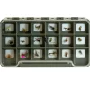 Logo Waterproof Clear Thin Fly Box 18 Magnetic Compartments - Your Premium Fishing Gear Store Rods Lines Baits Accessories* Fly Fishing