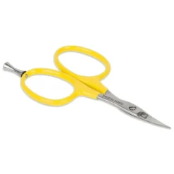 Loon Tungsten Carbide Curved Micro Tip Scissors Yellow w/Precision Peg - Your Premium Fishing Gear Store Rods Lines Baits Accessories* Fly Fishing
