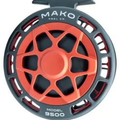 Mako 9500-810 Inshore Fly Reel Matte Red on Black Right Hand - Your Premium Fishing Gear Store Rods Lines Baits Accessories* Fishing Line