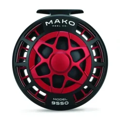 Mako 9550-1012 Inshore Fly Reel Matte Red Left Hand - Your Premium Fishing Gear Store Rods Lines Baits Accessories* Fishing Line