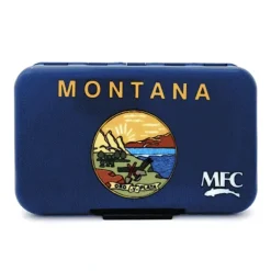 MFC Fly Box - Poly (Optional Leaf) Montana State Flag - Your Premium Fishing Gear Store Rods Lines Baits Accessories* Fly Fishing