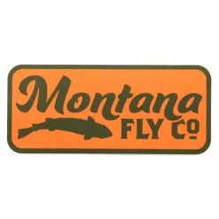 MFC Rectangle Sticker - Retro Fish Logo Orange (4in. X 2in.) - Your Premium Fishing Gear Store Rods Lines Baits Accessories* Shop All