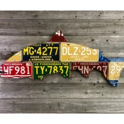 Michigan Steelhead License Plate Art - Your Premium Fishing Gear Store Rods Lines Baits Accessories* Shop All