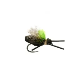 Mini Flopper Black Barbless - Your Premium Fishing Gear Store Rods Lines Baits Accessories* Fly Fishing