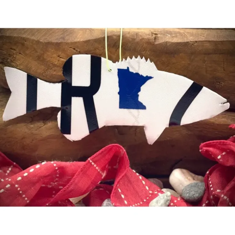 Minnesota Smallmouth Bass License Plate Christmas Ornament - Your Premium Fishing Gear Store Rods Lines Baits Accessories* Fishing Line