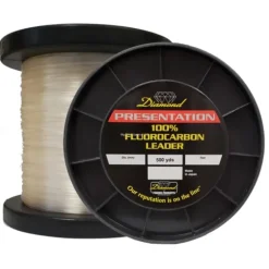 Momoi Diamond Presentation Fluorocarbon Leader Material, 50lb 500yd Clear - Your Premium Fishing Gear Store Rods Lines Baits Accessories* Fishing Line