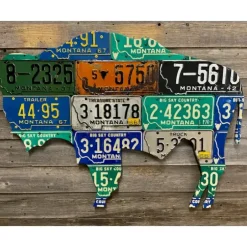 Montana Bison License Plate Art - Your Premium Fishing Gear Store Rods Lines Baits Accessories^ Best