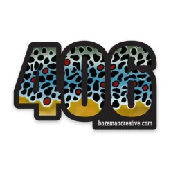 406 Montana Brown Trout Sticker Sticker - Your Premium Fishing Gear Store Rods Lines Baits Accessories^ Flash Sale