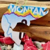 Montana Colorful Jumping Trout License Plate Christmas Ornament - Your Premium Fishing Gear Store Rods Lines Baits Accessories* Fishing Line