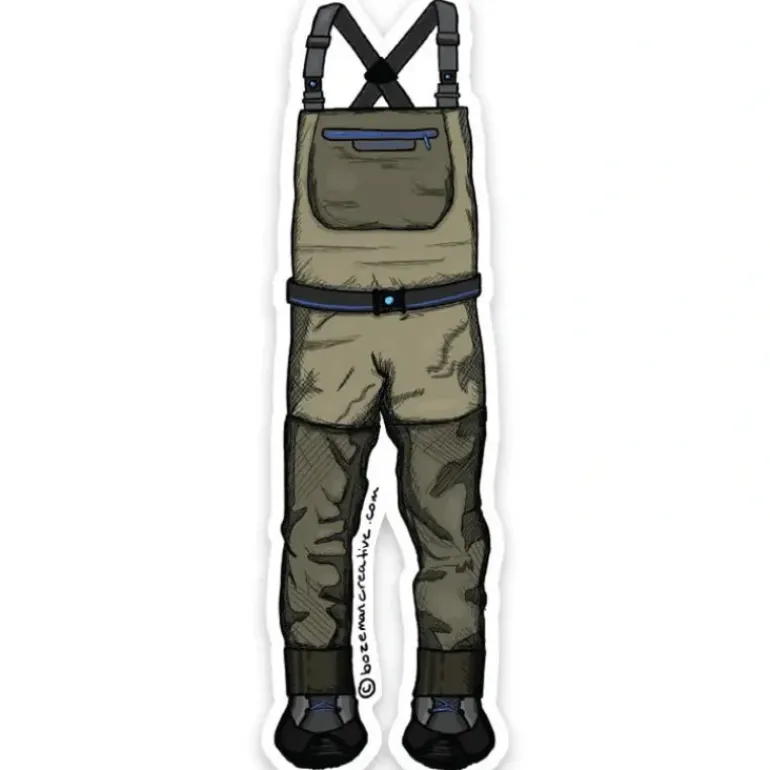 Montana Waders Sticker - Your Premium Fishing Gear Store Rods Lines Baits Accessories* Fly Fishing