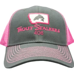 MTS Logo Sideline Trucker Dark Grey/Neon Pink - Your Premium Fishing Gear Store Rods Lines Baits Accessories* Fishing Line