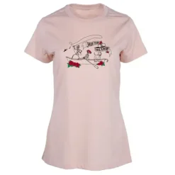 MTS Logo Womens (D&D) Essentials S/S Crew Neck T-Shirt Blush Heather w/Chest Logo XX-Large - Your Premium Fishing Gear Store Rods Lines Baits Accessories* Shop All