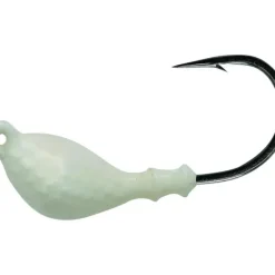 Mustad Shrimp Jig Head, 3/8 oz, 2X Strong 2/0 Hook, Pearl - Your Premium Fishing Gear Store Rods Lines Baits Accessories* Shop All
