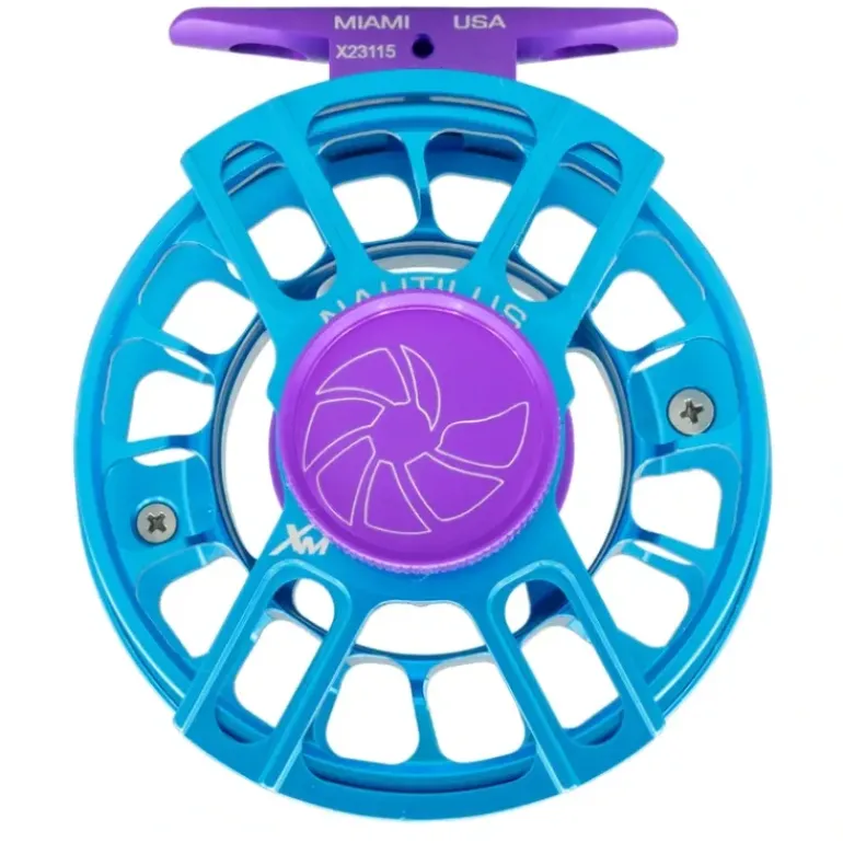 Nautilus X-Series Reel Turquoise/Purple XM - Your Premium Fishing Gear Store Rods Lines Baits Accessories* Fishing Line