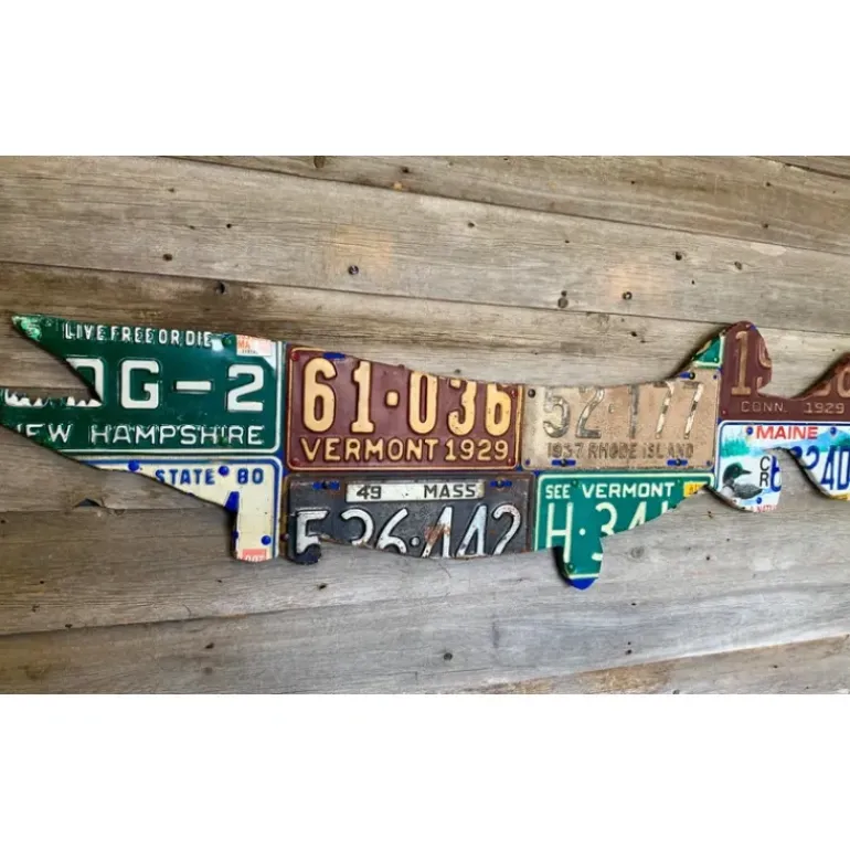 New England Pike/Muskie License Plate Art - Your Premium Fishing Gear Store Rods Lines Baits Accessories* Shop All