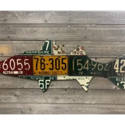 New England Striped Bass License Plate Art - Your Premium Fishing Gear Store Rods Lines Baits Accessories* Shop All