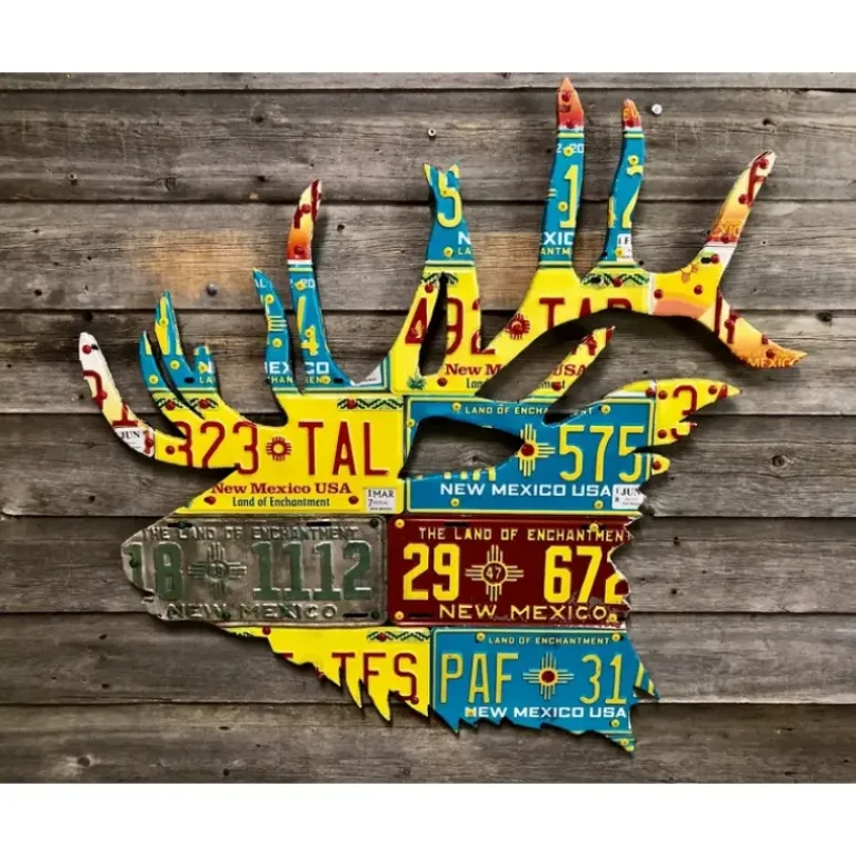 New Mexico Elk License Plate Art - Your Premium Fishing Gear Store Rods Lines Baits Accessories* Shop All