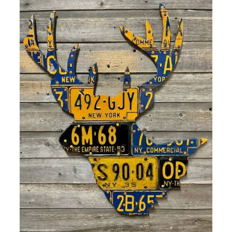 New York Whitetail Deer License Plate Art - Your Premium Fishing Gear Store Rods Lines Baits Accessories* Shop All