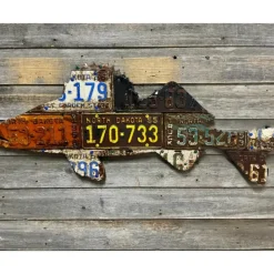North Dakota Walleye License Plate Art - Your Premium Fishing Gear Store Rods Lines Baits Accessories* Shop All