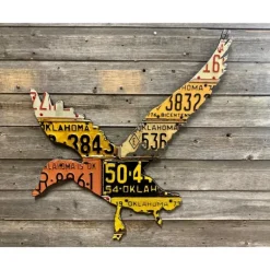 Oklahoma Antique Duck License Plate Art - Your Premium Fishing Gear Store Rods Lines Baits Accessories* Shop All