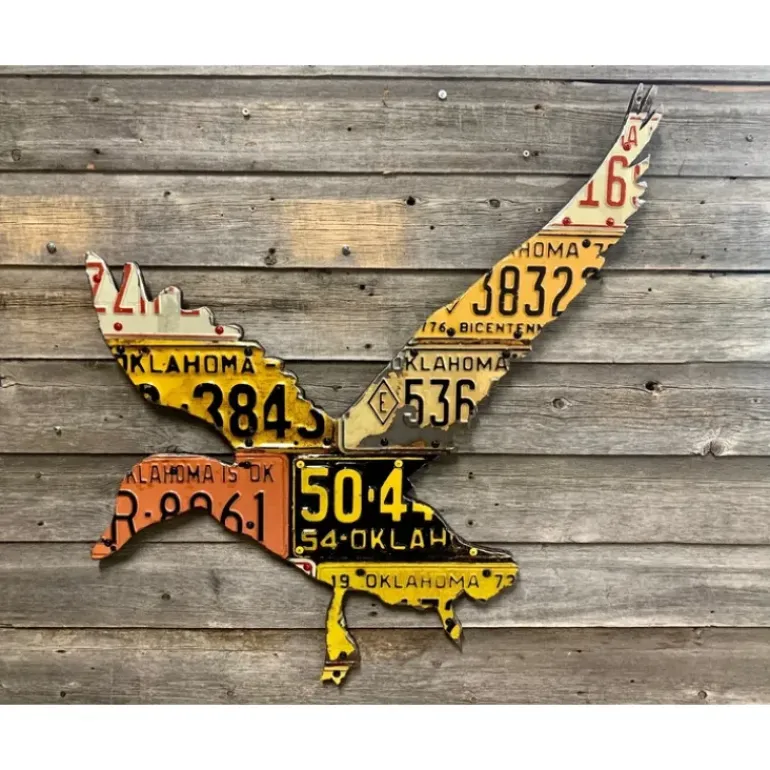 Oklahoma Antique Duck License Plate Art - Your Premium Fishing Gear Store Rods Lines Baits Accessories* Shop All