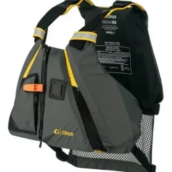 Onyx Movement Dynamic X-Large/XX-Large Yellow/Grey Life Vest - Your Premium Fishing Gear Store Rods Lines Baits Accessories* Shop All
