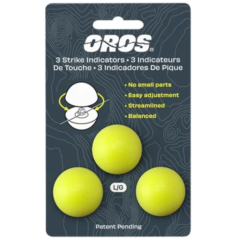 Oros 3-Pack Strike Indicator Chartreuse Large - Your Premium Fishing Gear Store Rods Lines Baits Accessories* Fishing Line