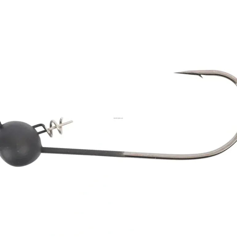 Owner Shaky Head, Matt Black, 4pk - Your Premium Fishing Gear Store Rods Lines Baits Accessories* Bait