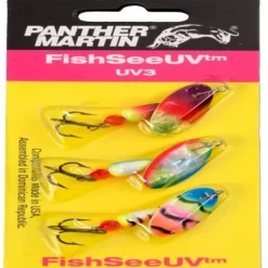 Panther Martin UV3 FishSeeUV Spinner Kit, #4, Assorted, 3/Pack - Your Premium Fishing Gear Store Rods Lines Baits Accessories* Bait