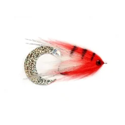 Paolo's Wiggle Tail White & Red - Your Premium Fishing Gear Store Rods Lines Baits Accessories* Fly Fishing