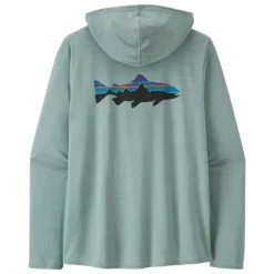 Patagonia Cap Cool Daily Graphic Hoody Fitz Roy Trout: Thermal Blue X-Dye - Your Premium Fishing Gear Store Rods Lines Baits Accessories* Shop All