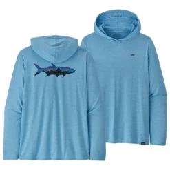 Patagonia Cap Cool Daily Graphic Hoody Relaxed Fitz Roy Tarpon w/Tarpon: Lago Blue X-Dye - Your Premium Fishing Gear Store Rods Lines Baits Accessories* Shop All