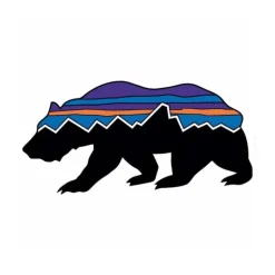 Patagonia Fitz Roy Bear Small Sticker - Your Premium Fishing Gear Store Rods Lines Baits Accessories* Shop All