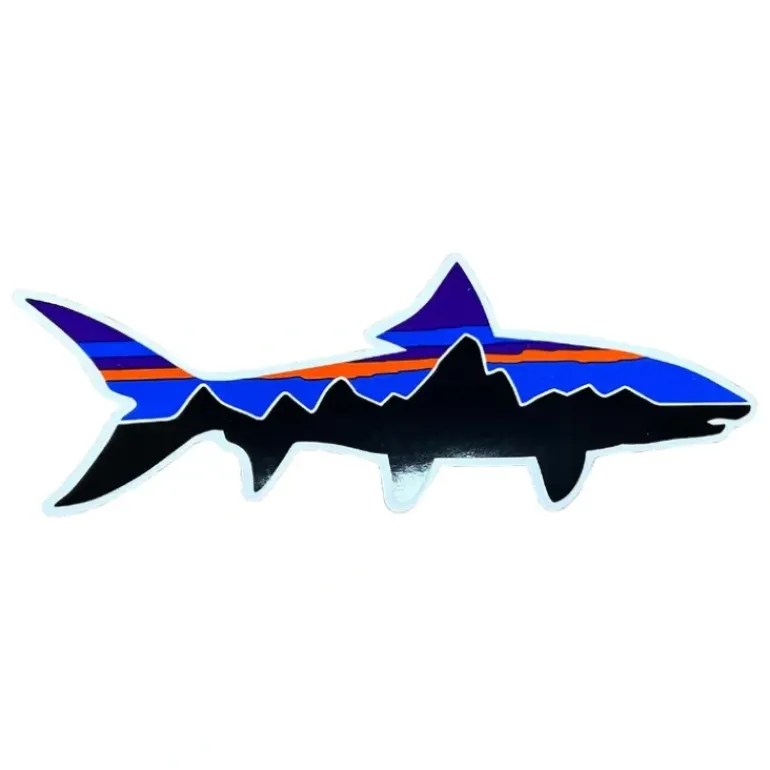 Patagonia Fitz Roy Bonefish Small Sticker - Your Premium Fishing Gear Store Rods Lines Baits Accessories* Shop All